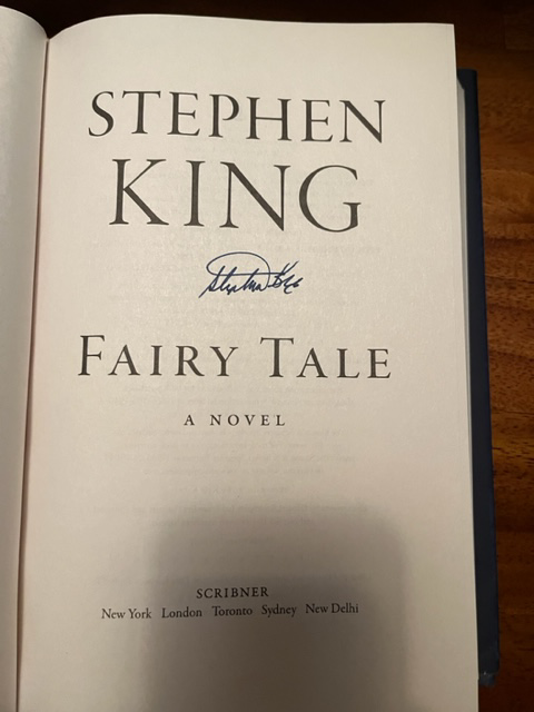 Stephen King Auction hosted by Constant Readers for a Cause - Benefitting  Binc -- Featuring signed copies of Fairy Tale